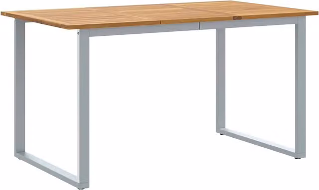 Tavolo da Giardino | Tavolino da esterno Grigio 140 x 80 x 75 cm