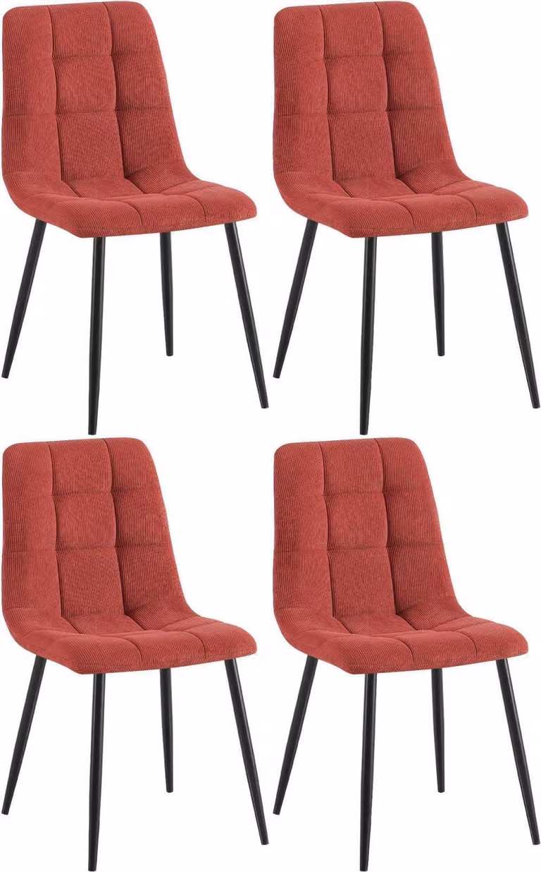 Set di quattro sedie da pranzo moderne - Sedie da cucina - Ottimo comfort di seduta