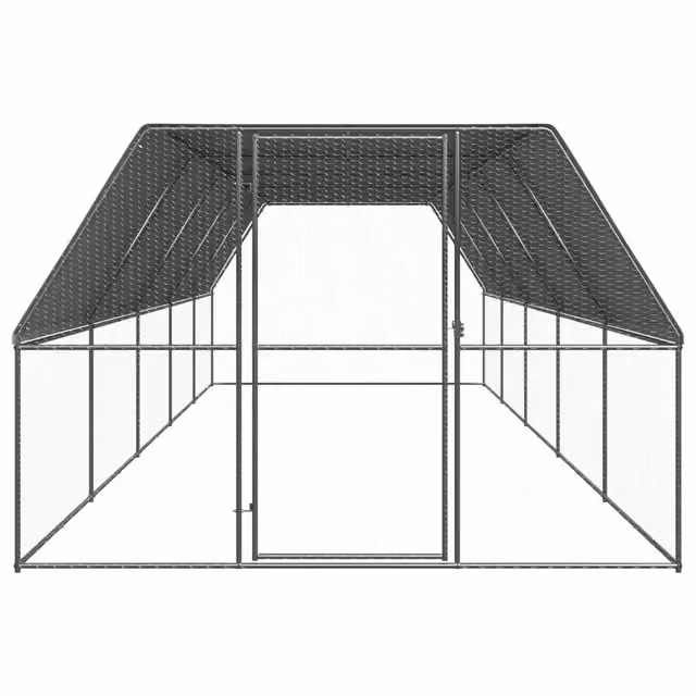 Gabbia per polli da esterno Videx in acciaio zincato grigio L: 10 m, P: 3 m, H: 2 m