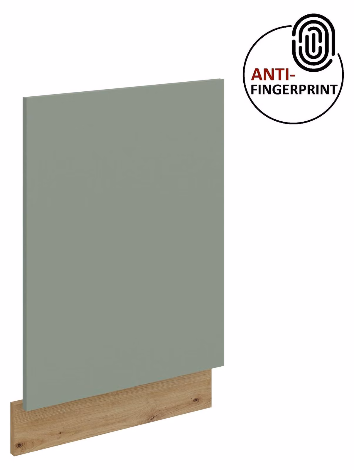 Pannello frontale per lavastoviglie da incasso da 45 cm ARIA Aquamarin ultra opaco + Rovere Artisan opaco, frontali di alta qualità con rivestimento anti-impronta, cucina a incasso