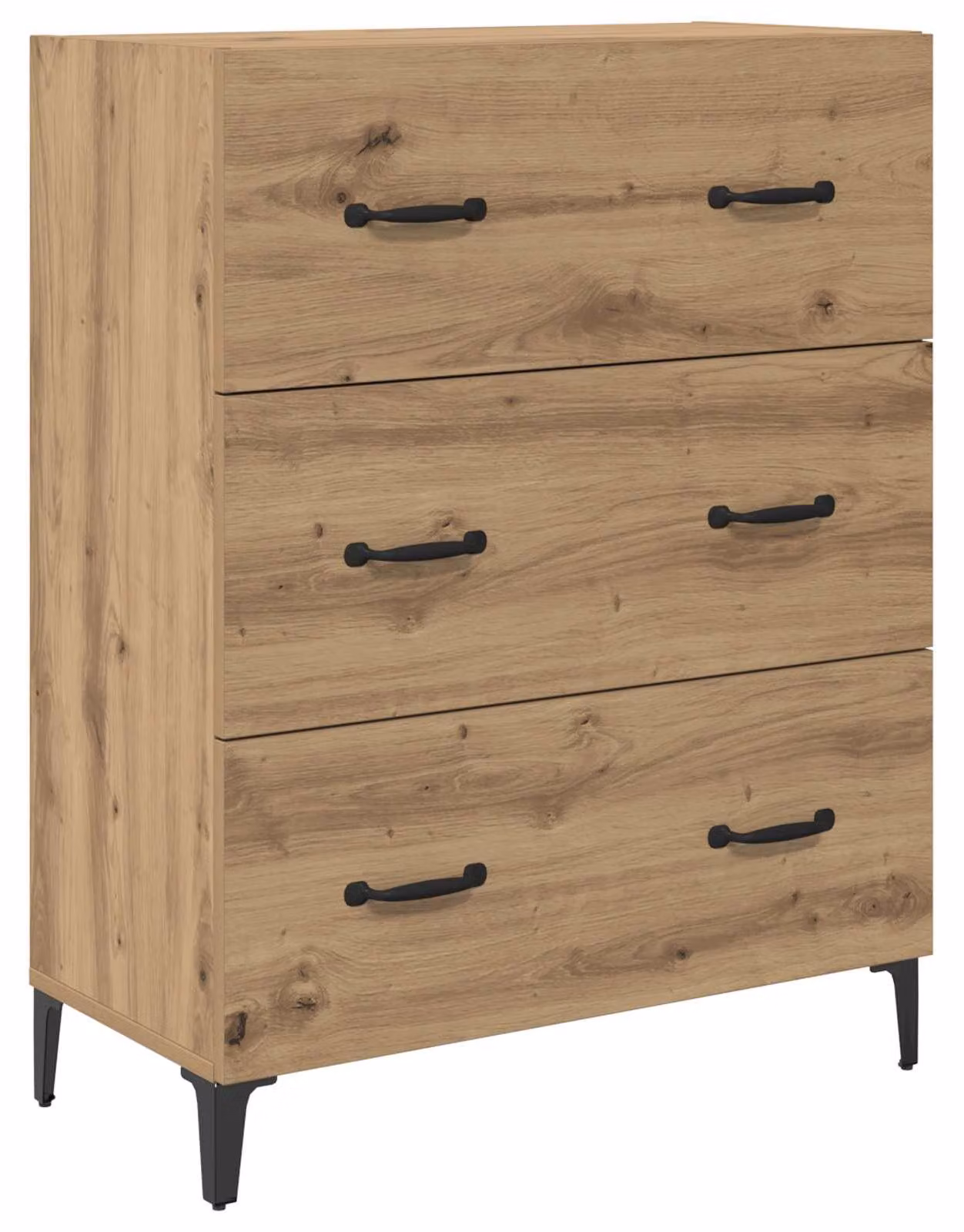 Credenza con cassetto Rovere artigianale 69,5 x 34 x 90 cm