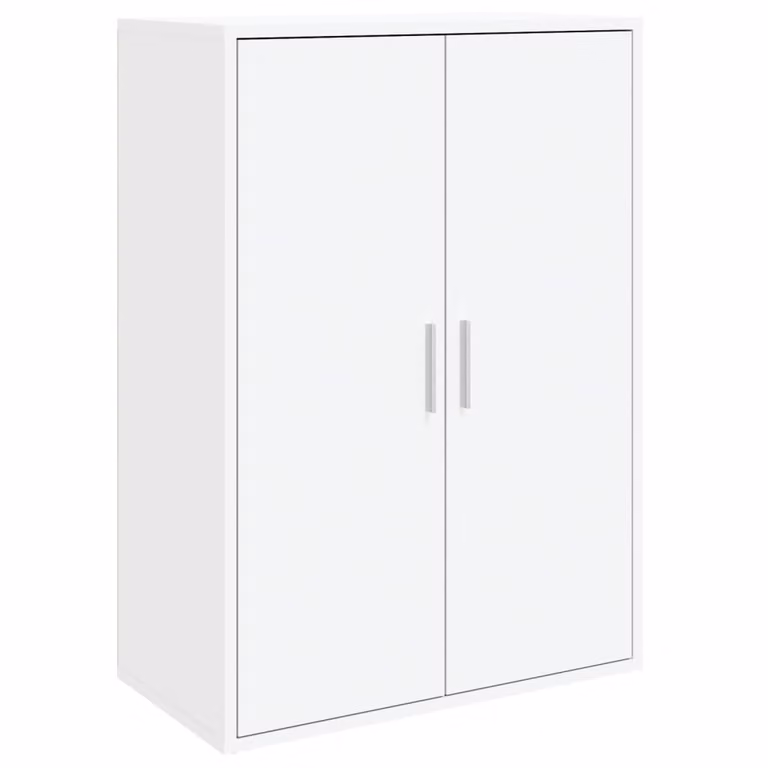 Credenza Bianca 60x31x84 cm in Legno Multistrato