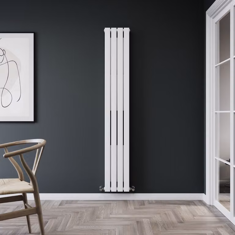 Radiatore Convettore di Design  - Verticale  Tipo 21 - 1780mm x 280mm - Bianco - Alpha by Hudson Reed