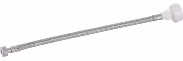 Tubo flessibile rinforzato Geberit per cassetta di scarico da incasso, tipo 383, DN=8, L=33 cm, G=3/8″, 1 pz.