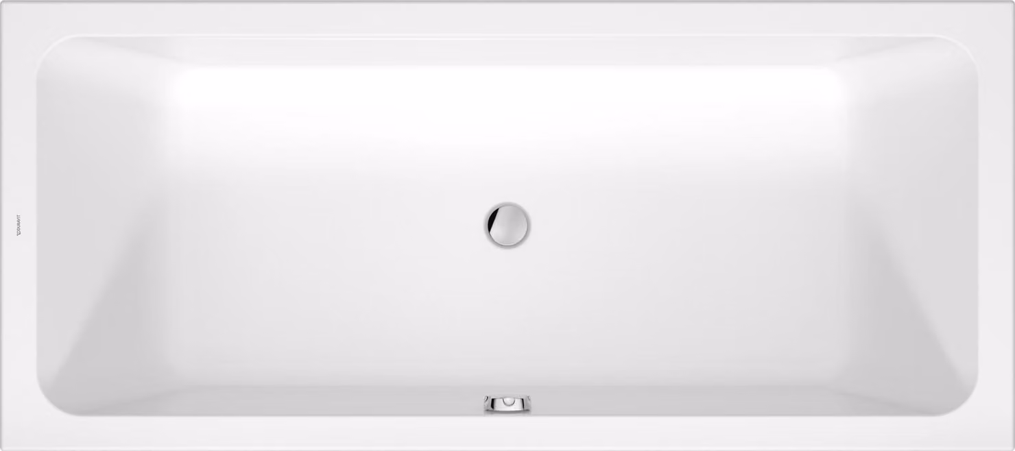Duravit D-Code baignoire, 1800x800mm, rectangulaire, version encastrable, 210 litres, 2 inclinaisons du dossier, blanc ultra-brillant, 700672000000000, 700672000000000