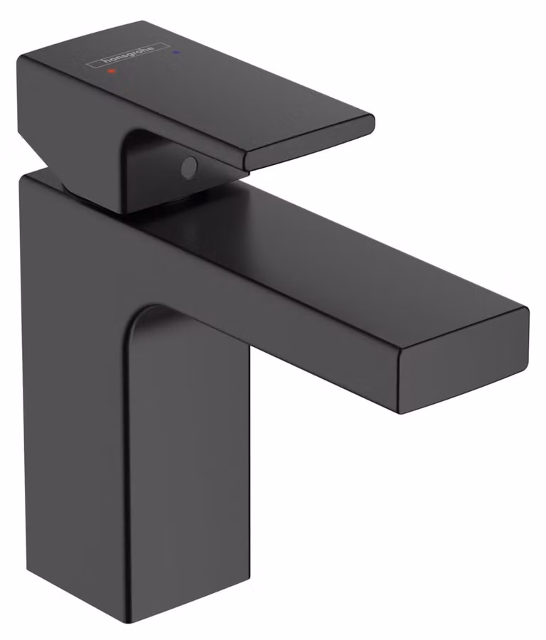 Miscelatore monocomando per lavabo, finitura nero opaco, serie ComfortZone 100, senza tappo di scarico