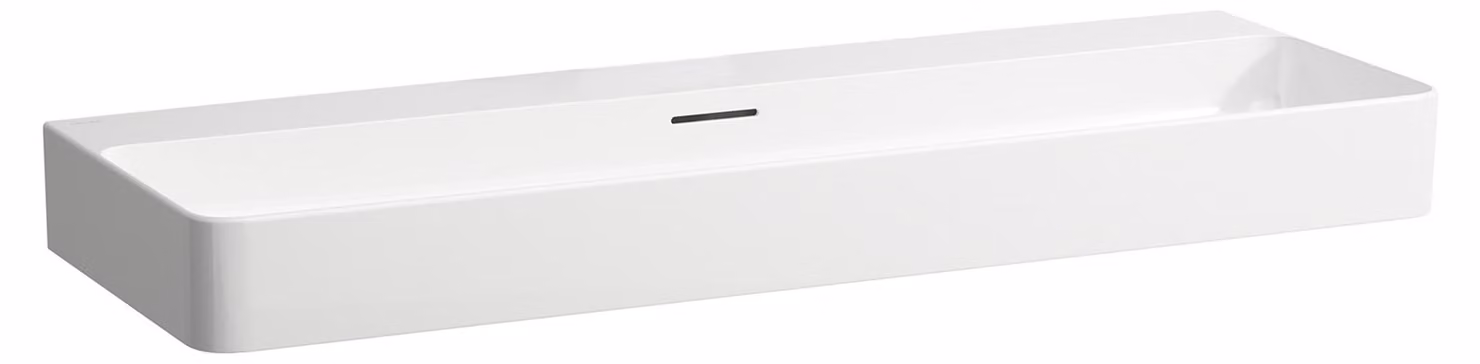 LAUFEN VAL lavabo, encastré, sans trou pour robinet, avec trop-plein, 1200x420mm, H8102890001091, H8102890001091