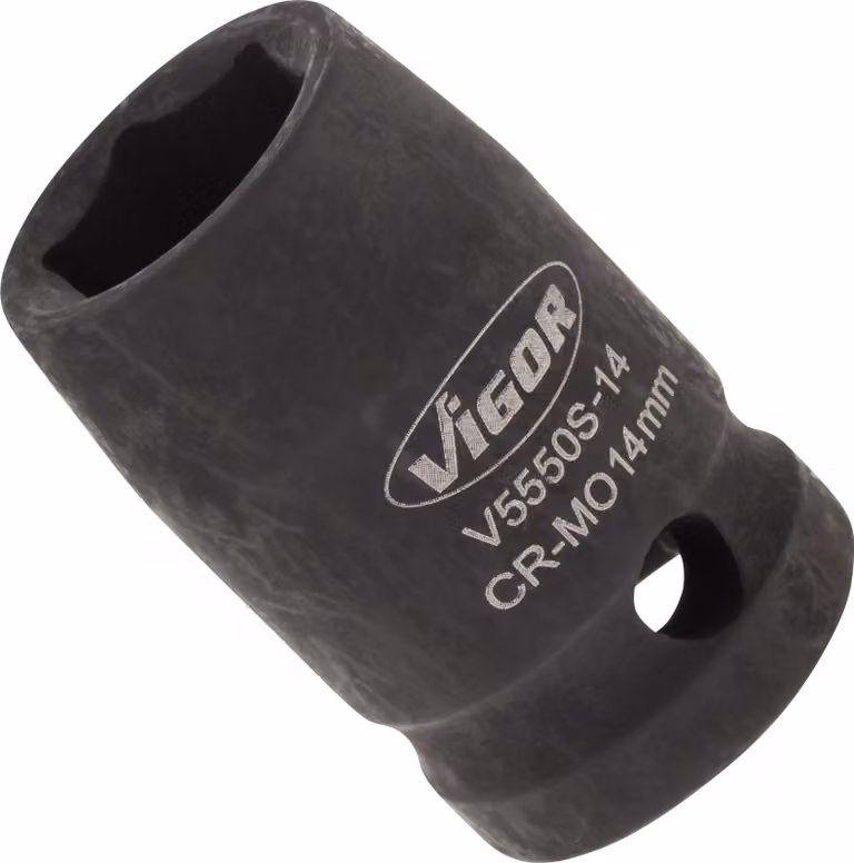 Avvitatore a impatto VIGOR, bussola corta V5550S-14, esagono da 1/2" SW 14