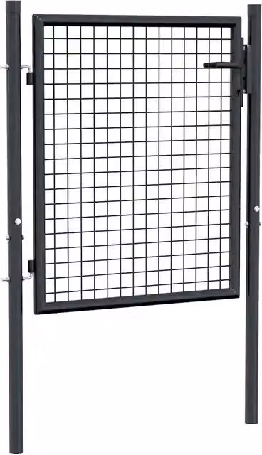 Cancello da giardino a battente DESIGN IN in rete di acciaio zincato, colore grigio antracite, L: 100 cm, H: 75 cm