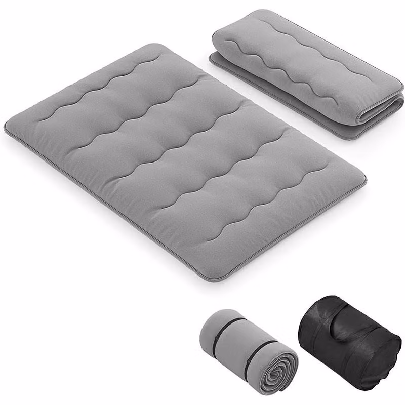 Materasso pieghevole KX43255JU-GDE, imbottitura in cotone, 140 x 200 cm, colore grigio