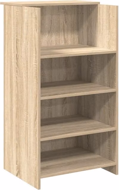 Scrivania | Tavolo da Ufficio per Reception Rovere Sonoma 55x50x103,5 cm in Legno Massello