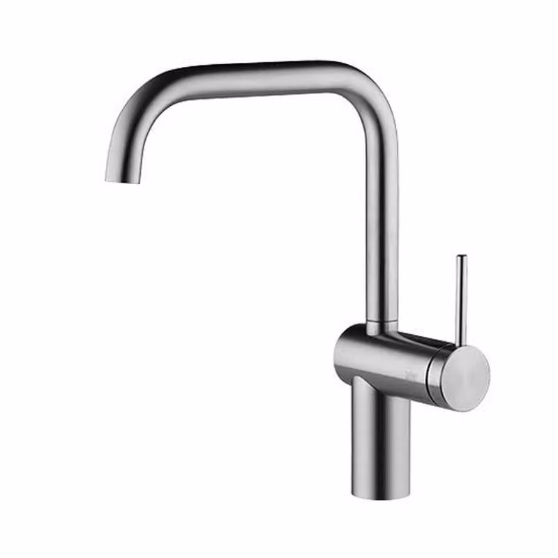 KWC Livello 1E, miscelatore per lavello, acciaio inox, alta pressione