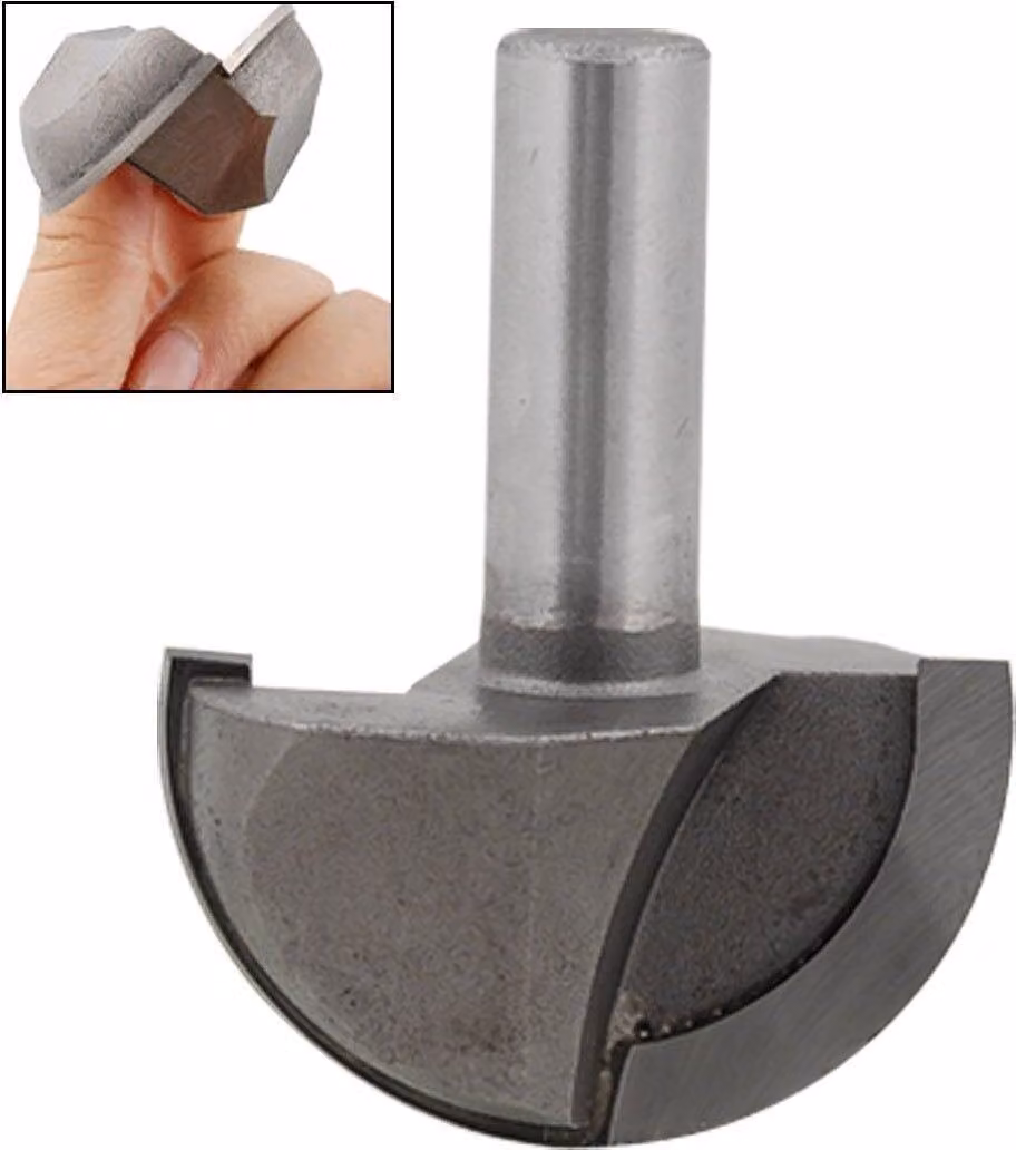 INF Fresa a becco tondo con gambo da 1/4" - Diametro 25,4 mm