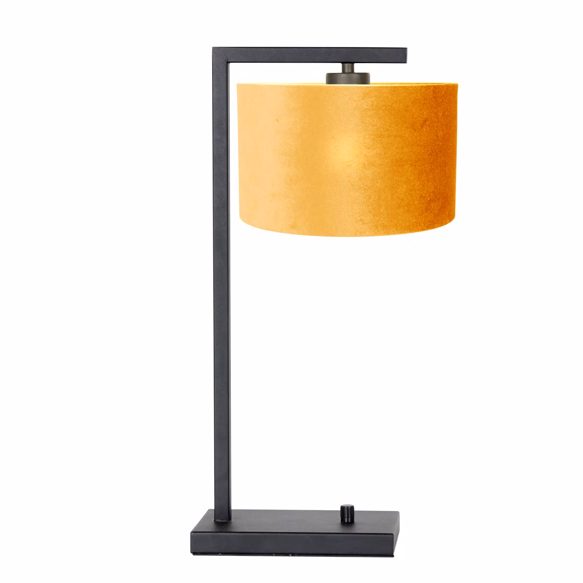 Lampada da tavolo - nero - Stang - metallo tessile - lampada d'atmosfera - E27 - 7123ZW - Steinhauer