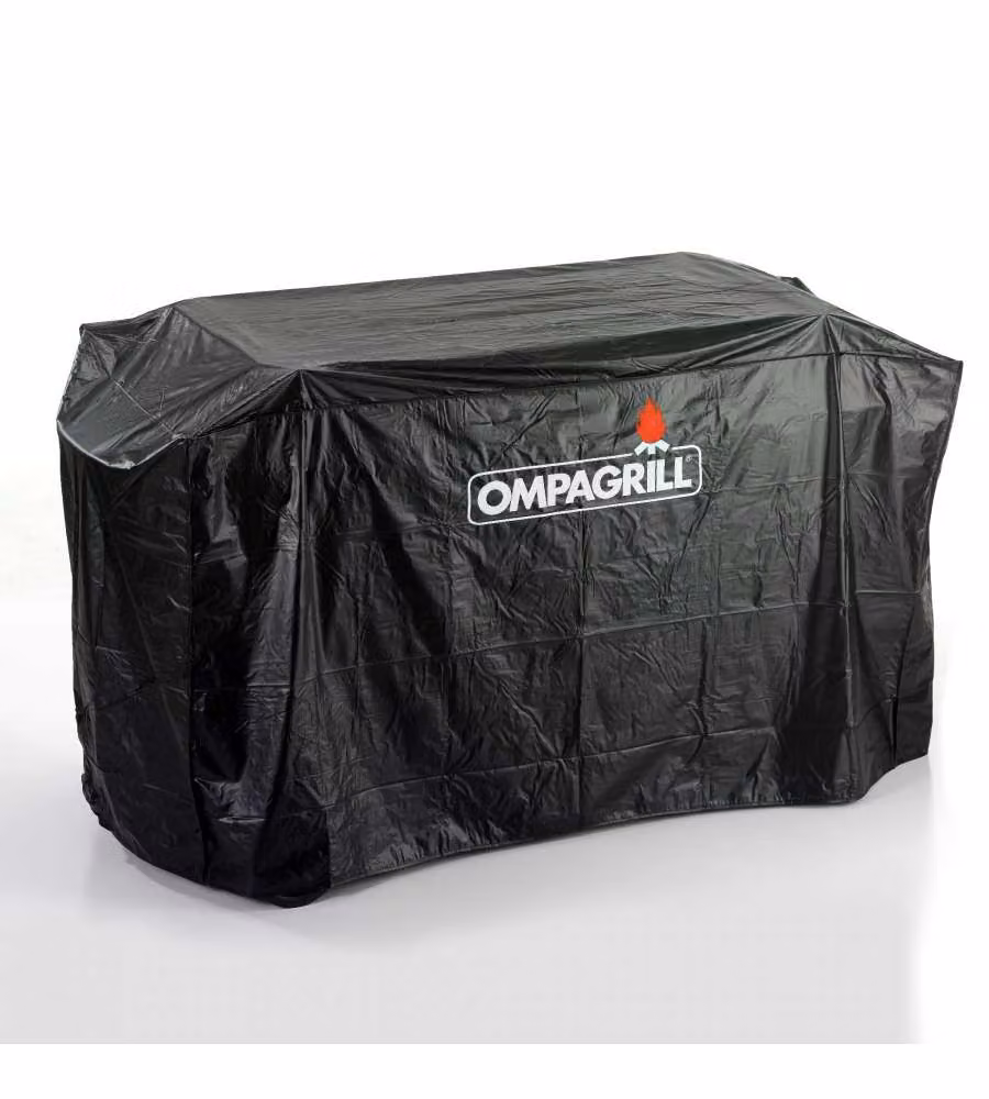 Copertura barbecue Ompagrill in poliestere nero L/P/H: 150 x 65 x 113 cm – 2