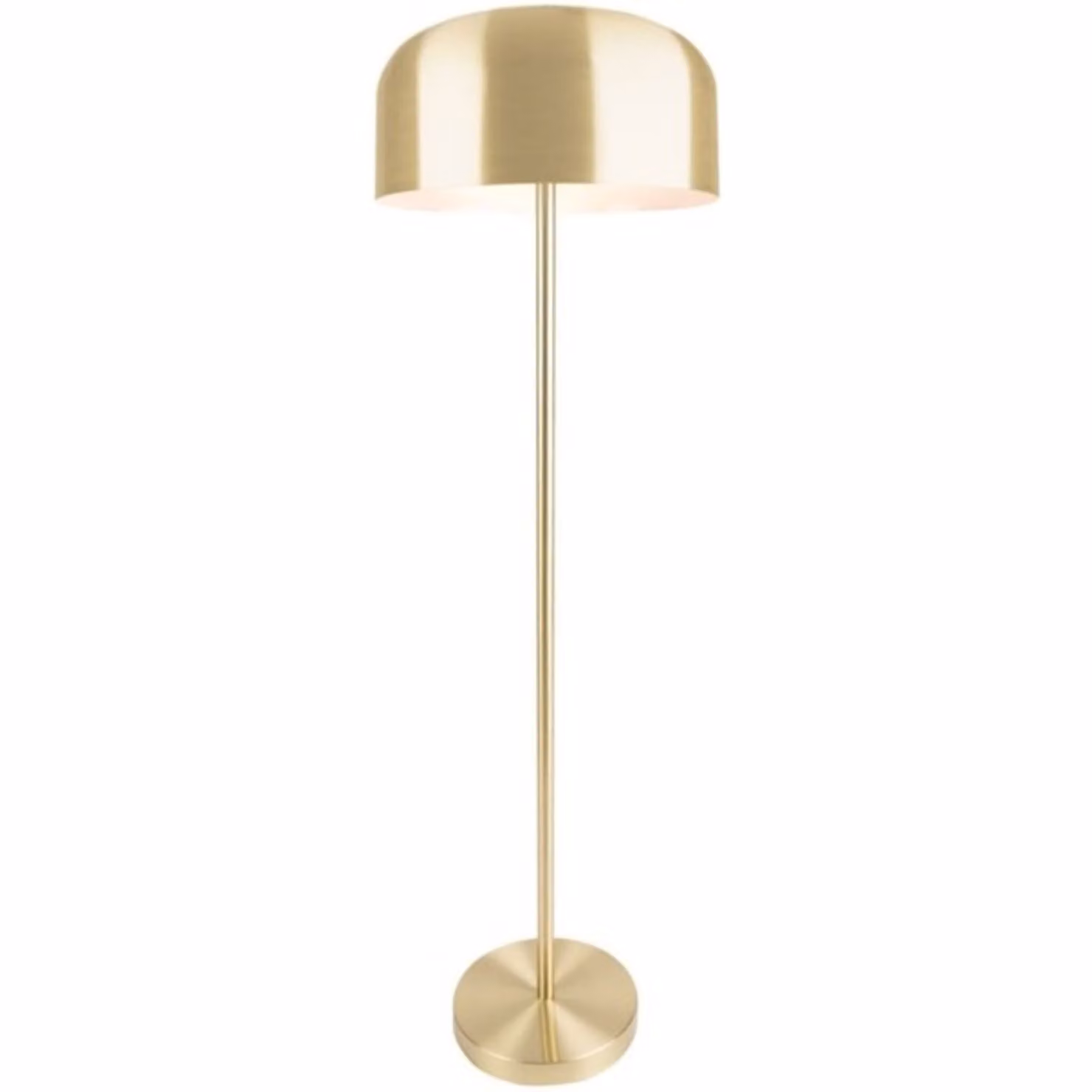Leitmotiv Capa - lampada da terra color oro spazzolato