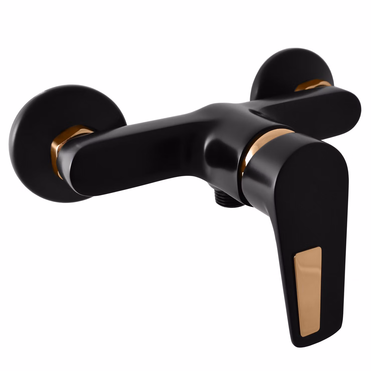 Slezák-RAV Slezák RavCO381CMATZ Miscelatore per doccia nero opaco/oro Colore: nero opaco/oro, Dimensioni: 150 mm