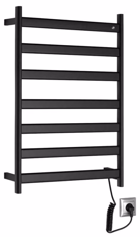 Sapho ELIAS Asciugamani elettrico 490x730x110 mm, 105 W, nero opaco
