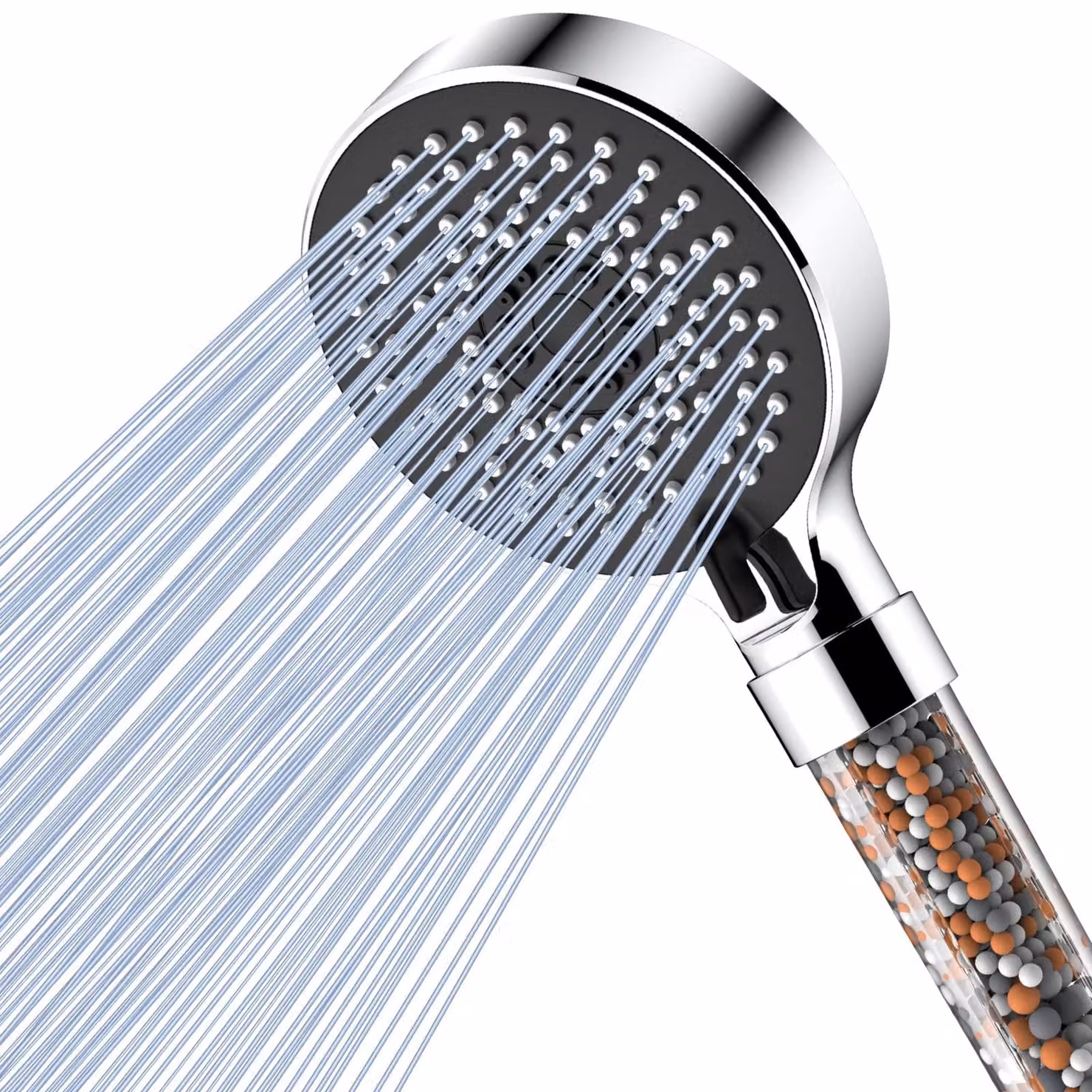 Soffione doccia filtro - Risparmio idrico - Filtro con pietre minerali - 5 modalità di getto