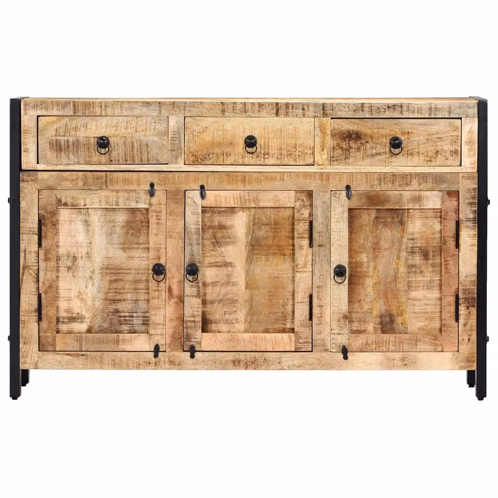 Credenza 120x35x76 cm in Legno Massello di Mango