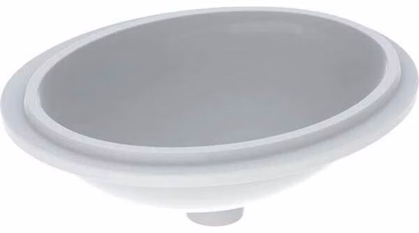 Geberit VariForm lavabo à encastrer ovale, 420x330mm, sans trou pour robinetterie, sans trop-plein, 500.751.01.2, 500.751.01.2