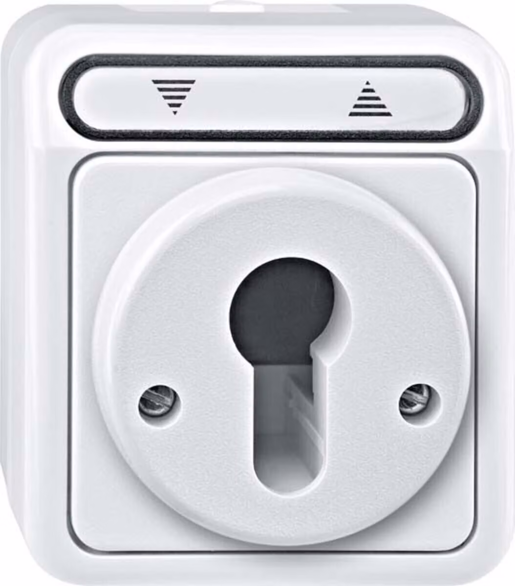 Pulsante per tapparelle per cilindro di chiusura, grigio chiaro, AQUASTAR