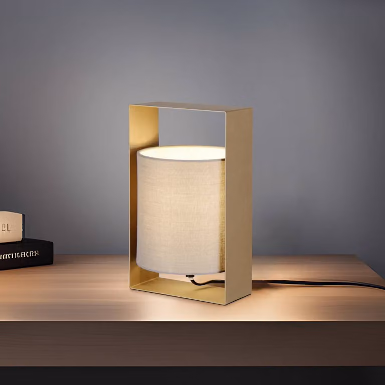 Reality Leuchten Lampada da tavolo Pail, Marrone / Ruggine, Soggiorno / Sala da pranzo, Metallo, Moderno, Lampada da tavolo