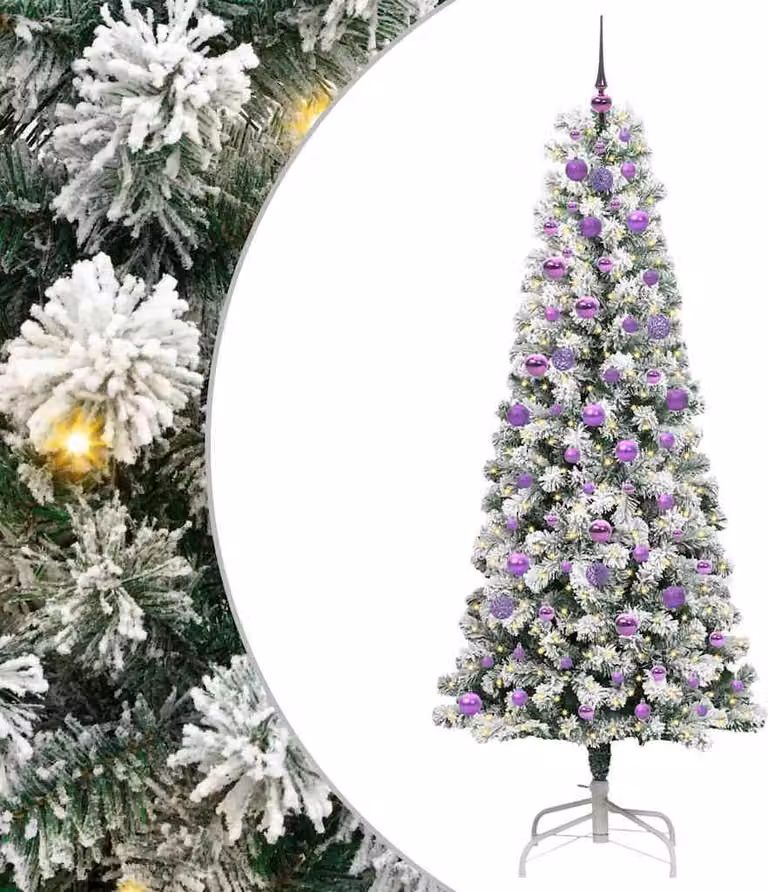 Albero di Natale Artificiale con Rami Pieghevoli 210 cm