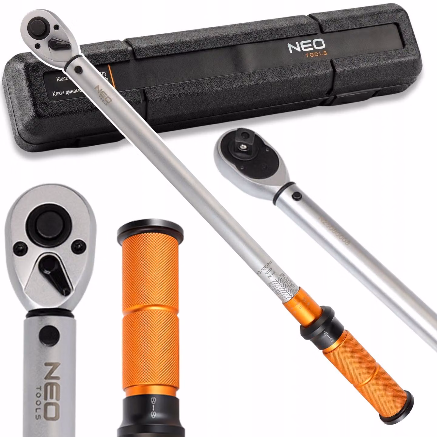 NEO TOOLS Chiave dinamometrica 1/2", 65-350 Nm