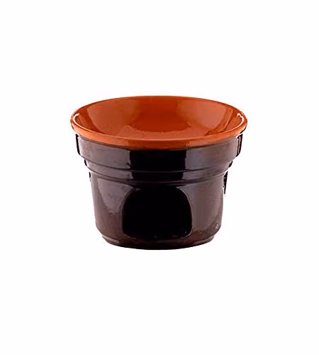 Coli Fornellino Bagna Cauda in Terracotta Marrone - 14cm x 10cm - Elegante