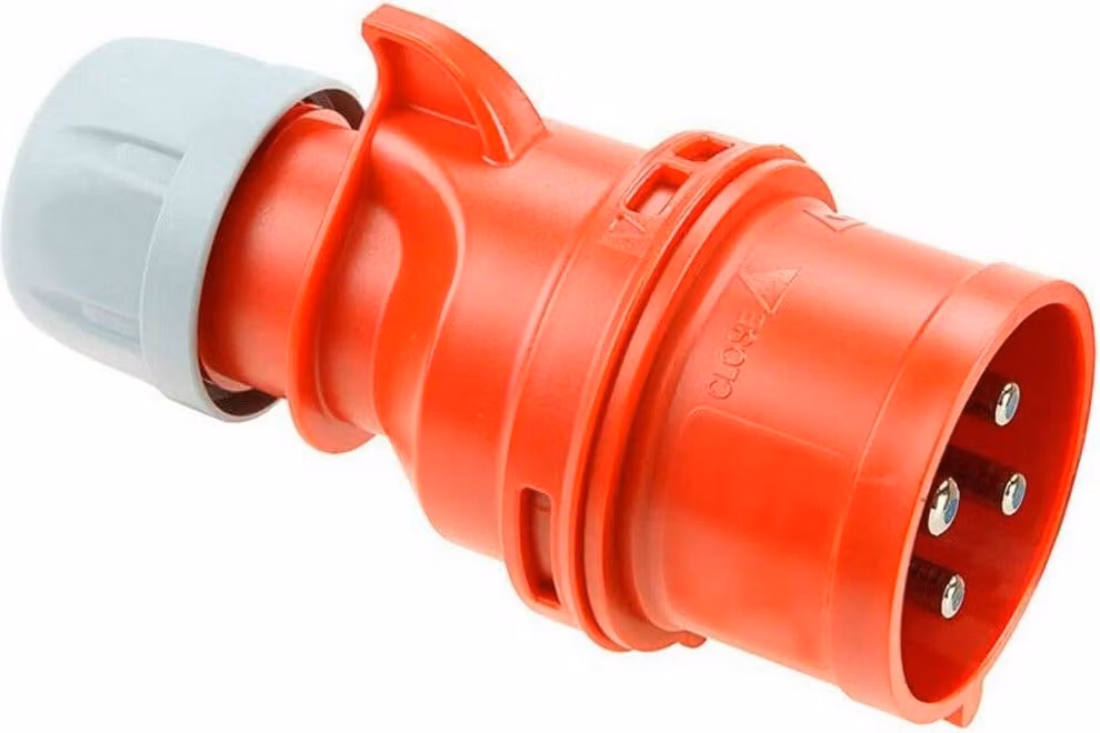 spina cetac 3p+t, 32a 400v~. ip44 902144a (termoretraibile) solera