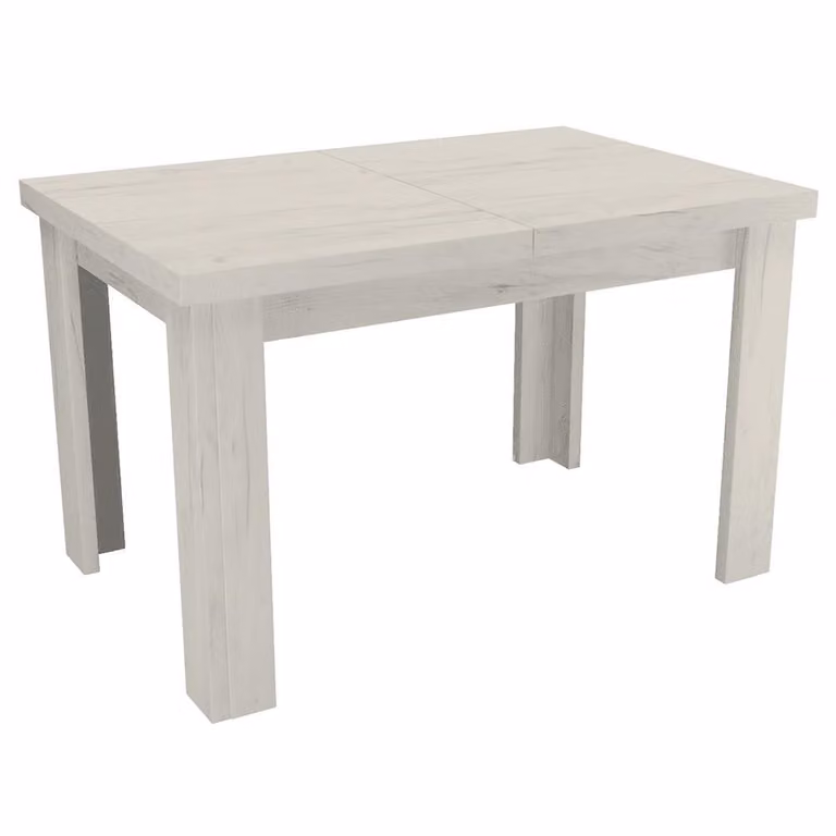 Tavolo da pranzo allungabile ARICOD - rovere kraft bianco