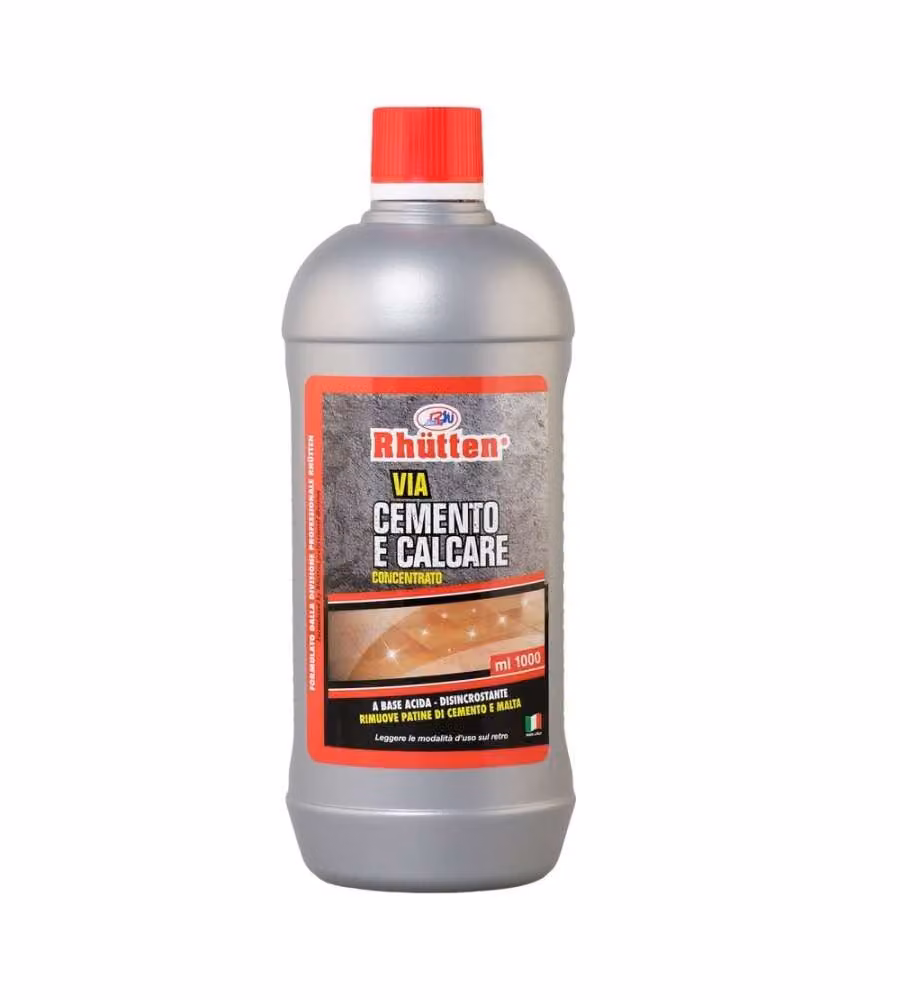 Detergente per pavimenti Rhutten colore argento 1L per cemento e calcare