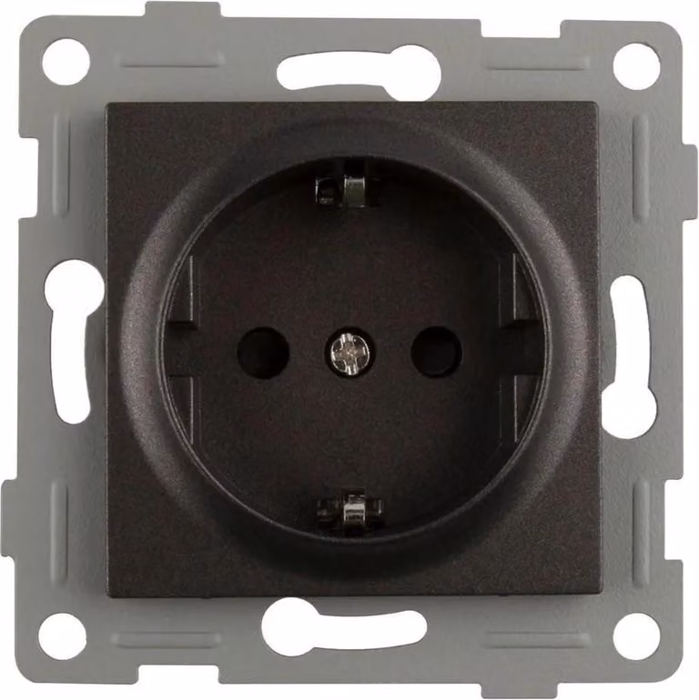 Presa di corrente Onlex base 16a 250v Nero Taglia unica / Spina UE 220V Nero Taglia unica