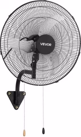 VEVOR Ventilatore da Parete Industriale, 500 mm, Ventilatore Oscillante a Muro, 3 Velocità, Flusso d'Aria Potente, Angolo di Rotazione Regolabile, per Officine, Garage, Palestre e Ambienti Commerciali