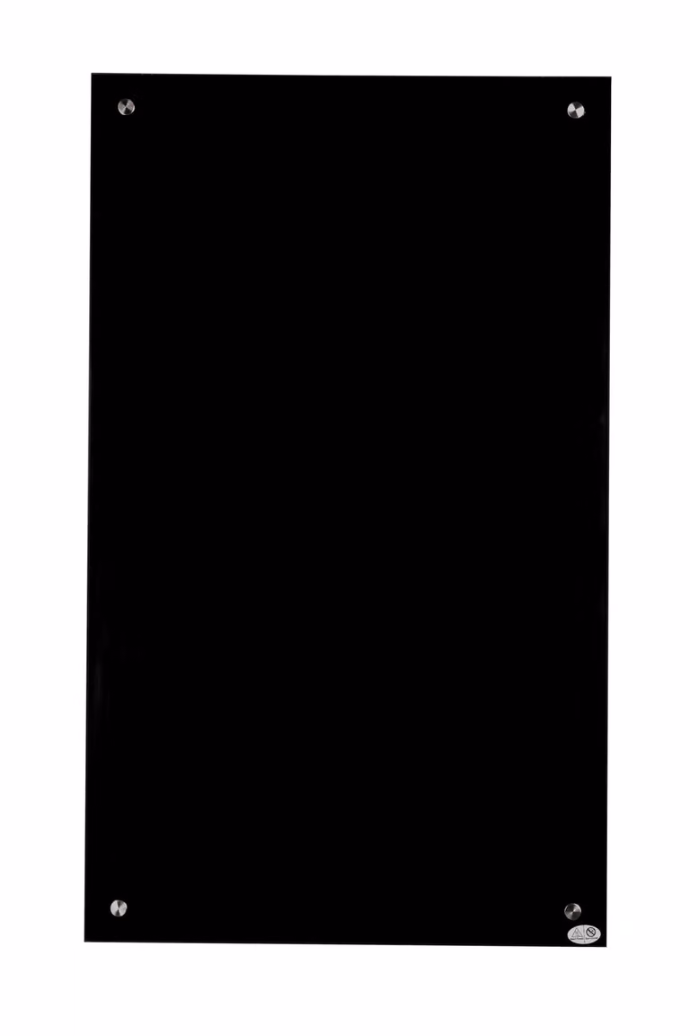 Serie in vetro, potenza: 300 W, colore: nero, termostato con spina: + termostato intelligente