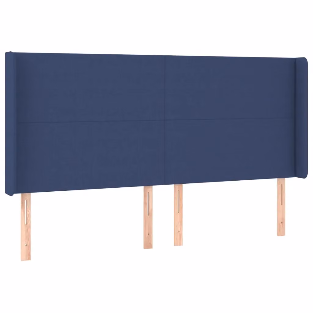 Testiera con Orecchie Design Mania in Tessuto Blu L: 203 cm, P: 16 cm, H: 118/128 cm – 2