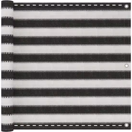 Recinzione da giardino in PVC a doppia faccia - Protezione della privacy per giardini e balconi - Resistente ai raggi UV e alle intemperie - 90 x 300 cm - Marrone