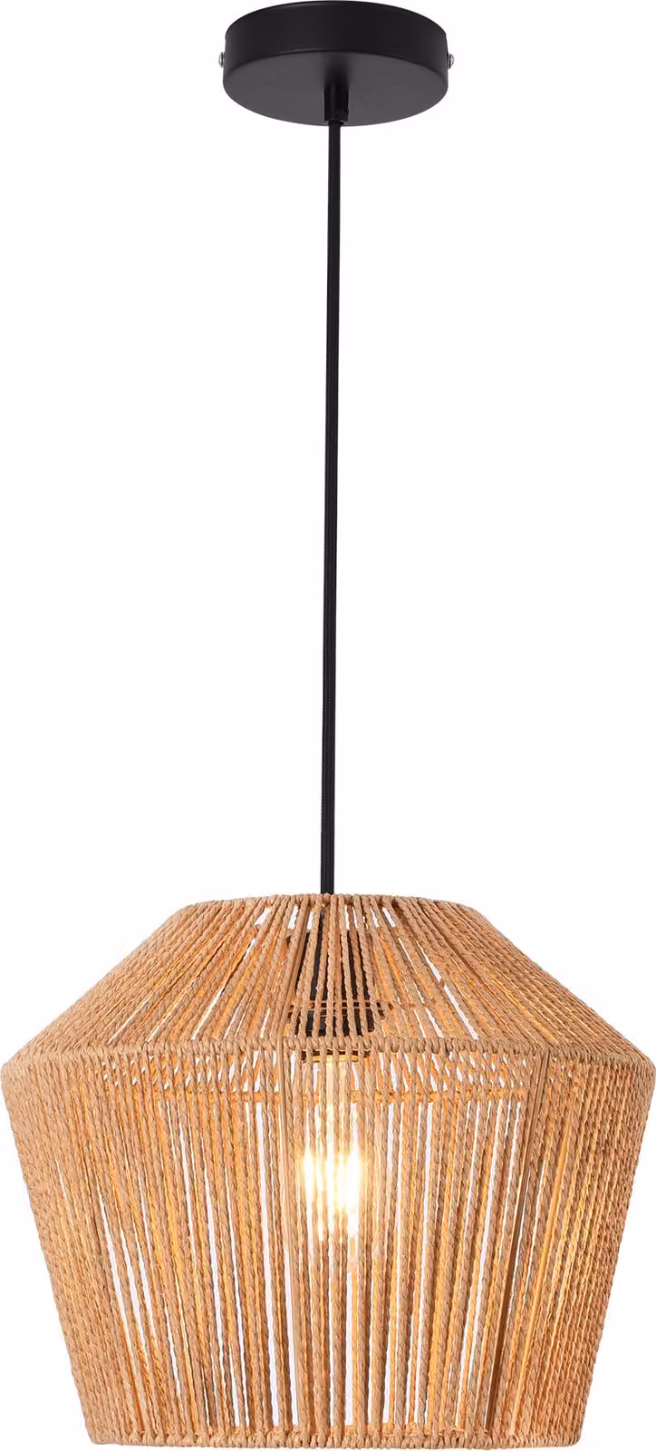 Lampada a sospensione 'Sela' 158 x 33 cm nero/beige