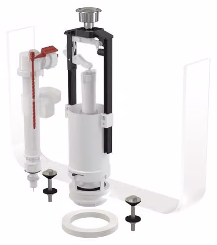 Kit di scarico Alcadrain (Alcaplast) con pulsante STOP SA2000S 3/8 CROMATO