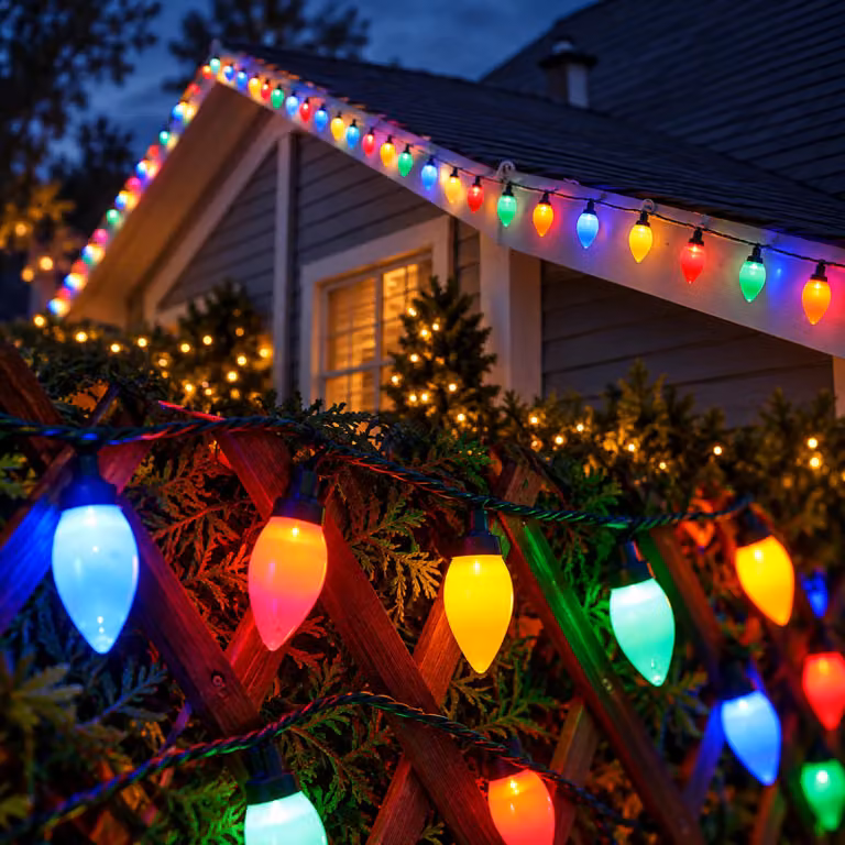 7M Colorful LED Fairy Lights Indoor Outdoor, Natale decorativo Albero di Natale palle Fairy Lights a batteria con timer Dimmable Remote Control