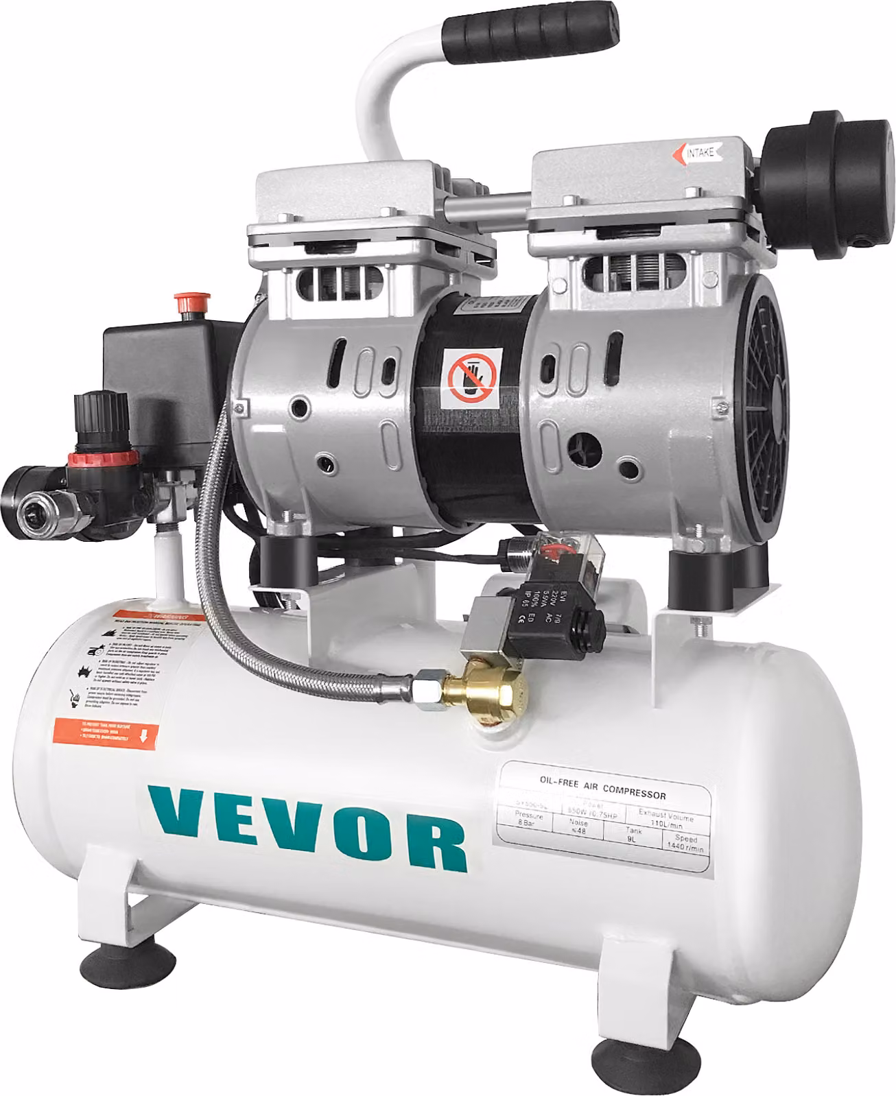 BuoQua 9L compressore d'aria 550W whisper compressore d'aria consegna compressore d'aria oil-free
