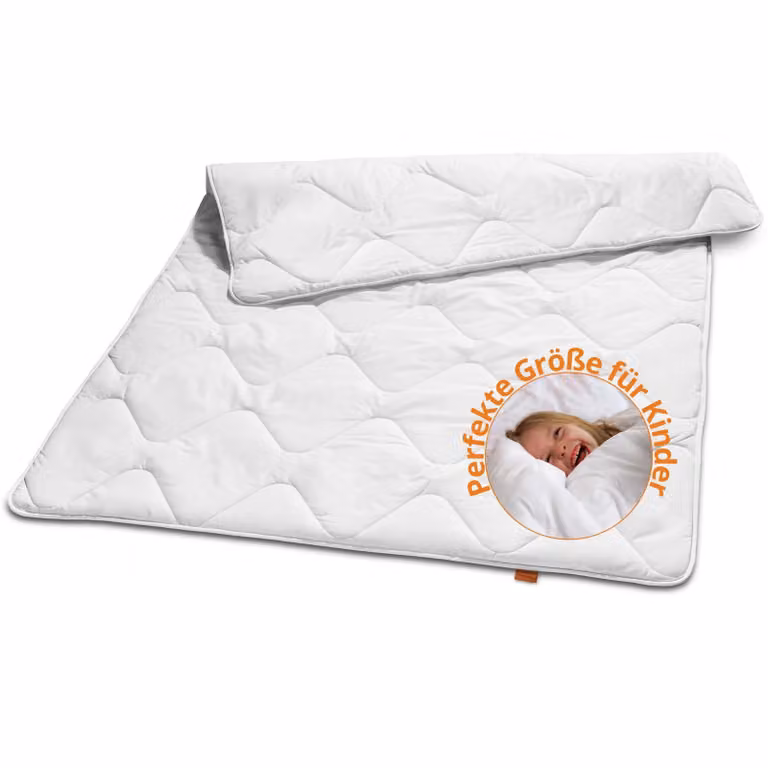 Piumino per bambini 100 x 135 cm, piumino per tutte le stagioni, 100% microfibra, adatto a chi soffre di allergie, sleepling Basic 100