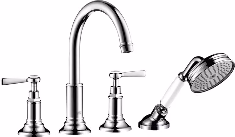 hansgrohe AXOR MONTREUX Robinet de baignoire 4 trous, béqu'illes, béqu'illes, saillie 196mm, 16550000, 16550000