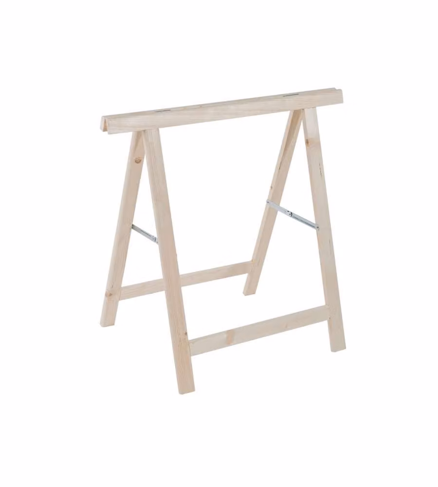 Pircher Cavalletto Pieghevole in Abete 75x40x75 cm - Legno Naturale, Compatto e Pratico