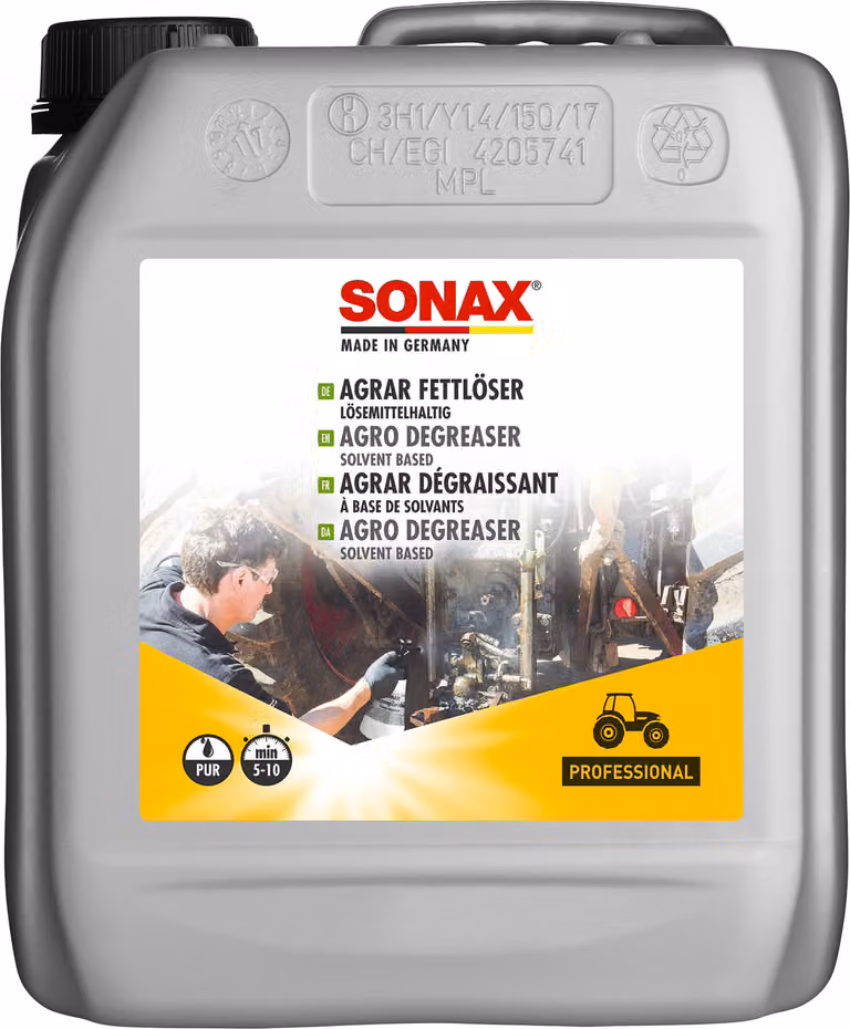 SONAX AGRAR Sgrassante a base di solventi 5 L