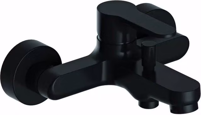 Rubinetto esterno monocomando per doccia e vasca Remer serie Winner in ottone nero opaco