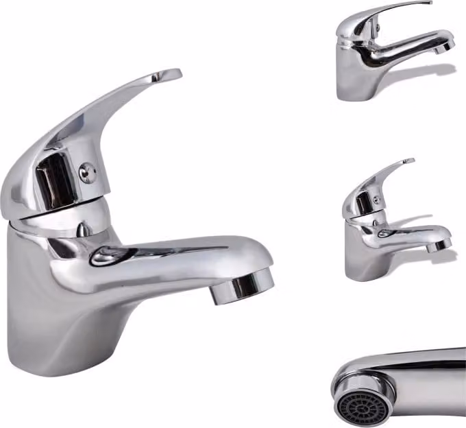vidaXL Rubinetti per bidet 2 pz. Rubinetti cromati