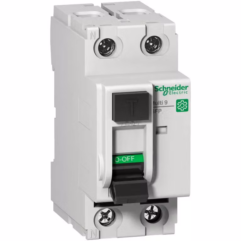 Schneider Electric Multi 9 OEM GFP (FI) a 2 poli, 40 A, 26 mA, tipo A-SI, 480Y/277 V, UL1053, M9R41240