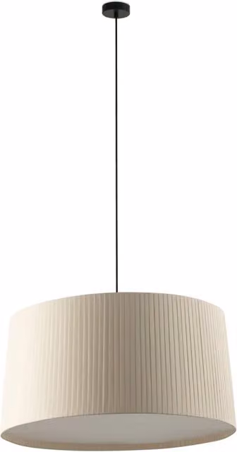 SAMBA 700 Lampada sospensione semplice nera/beige